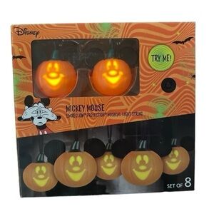 Disney Pumpkin String Lights Singing NEW Monster Mash Halloween Decor Orange